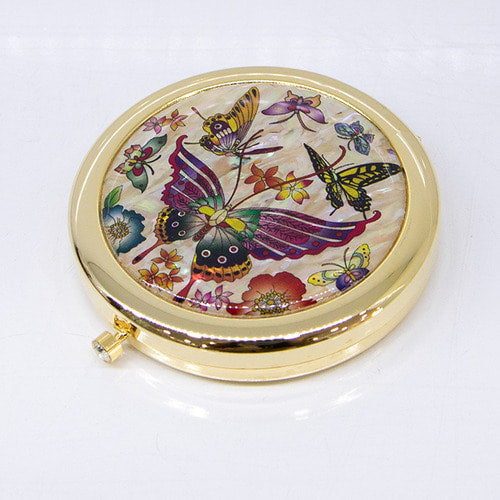 Najeon Chilgi Hand Mirror & Medicine Case — Butterfly - LV0012