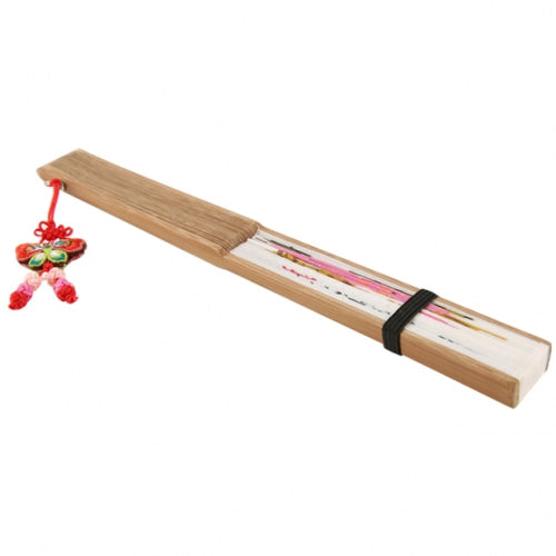 Silk & Ramie Hand Fan — Peony - FN0043