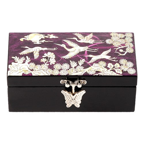 [Crane & Pine]Ring Holder Straight - Sided Jewelry Box (Red/Blue/Purple)