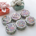 Najeonchilgi Lacquerware Crane & Pine Octagonal Mother of Pearl Box 9 cm Mini Mother of Pearl Jewelry Box Ring Storage Box Gift for International Customers