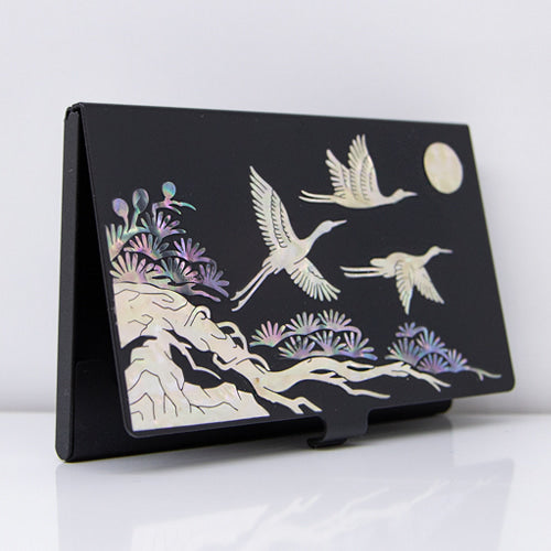 Najeon Chilgi Mother of Pearl Business Card Case — Pine & Crane - OF0083