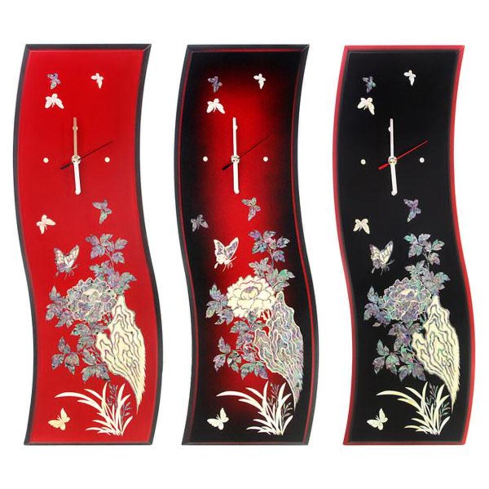 Premium Najeon Peony & Butterfly Wall Clock (Najeonchilgi)