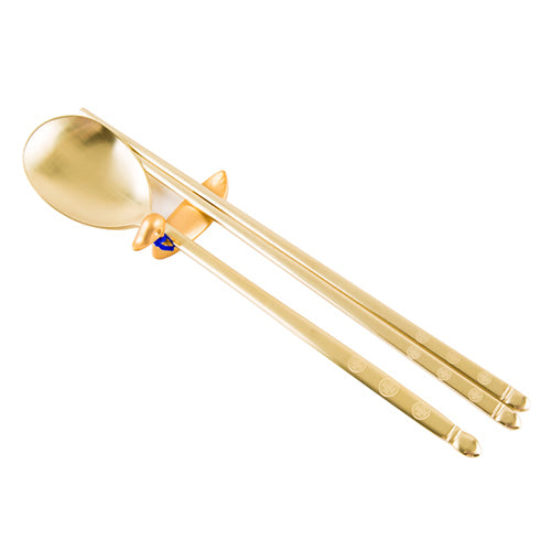 Spoon & Chopstick Set (Gold) - LV0087