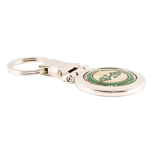 Keyring, Magnet & Hair Tie — Double Cranes - LV0234