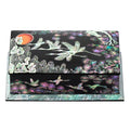 Small Najeon Chilgi Mother of Pearl Business Card Holder — Pine - OF0022