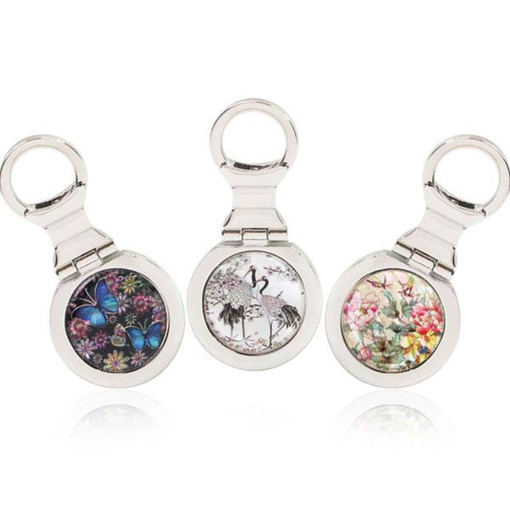 Metal Najeon Keyring (Round Flower)