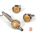 Tie Pin, Cufflinks & Brooch — Peony - LV0162