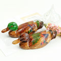 Traditional Wood Carved New Mandarin Duck Set (Large) Wood Carved Wedding Box Dragon Pyebaek
