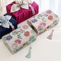 Premium Najeonchilgi Rounded Peony of Wealth Mother of Pearl Jewelry Box Yedan Wedding Gift Box, 30 cm