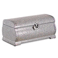 Seven Treasures rounded two-tier mother-of-pearl jewelry box by Park In-ho