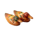 Wooden Mandarin Duck — Peony - DE0144