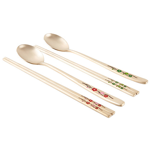 Spoon & Chopstick Set — Plum Blossom - LV0090