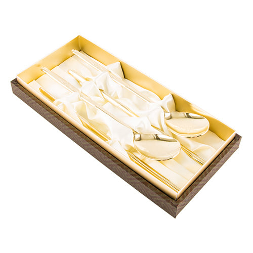Spoon & Chopstick Set — Tortoise (Gold) - LV0085