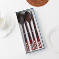 Masterpiece Najeon Ottchil Lacquer Rose Spoon & Chopsticks Set (Butterfly) (Master Artisan Jang Tae-bok)