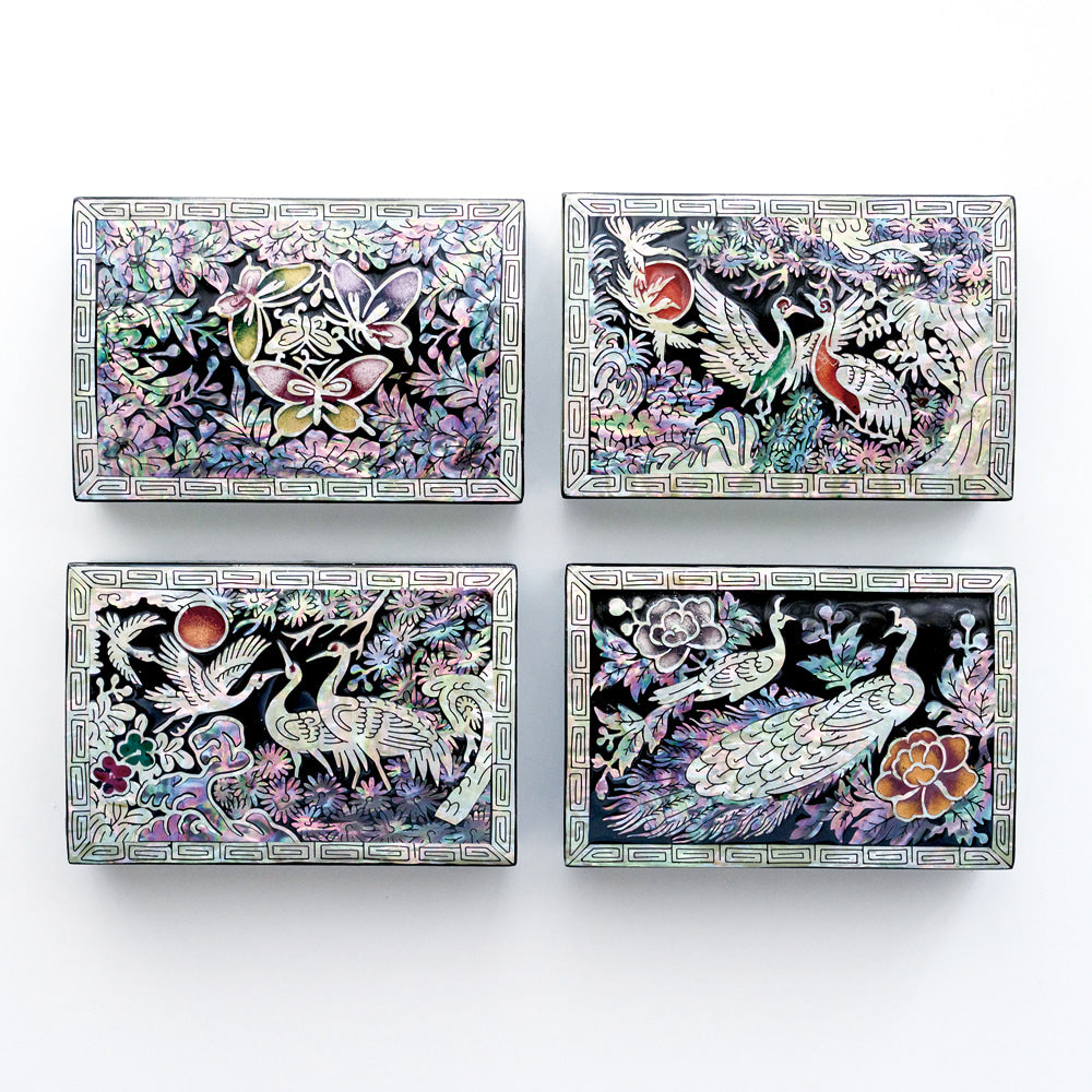 Najeon Chilgi Mother of Pearl Business Card Holder — Pine & Crane - OF0002