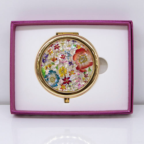 Najeon Chilgi Hand Mirror & Medicine Case (White) - LV0010