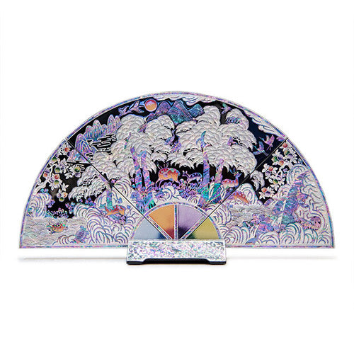 Large Najeon Chilgi Mother of Pearl Folding Screen by 오명호 - DE0011