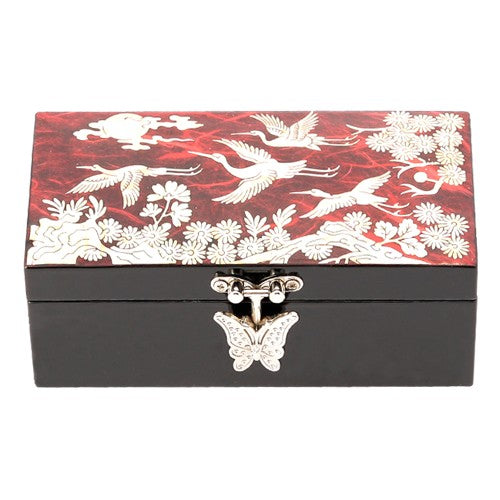 [Crane & Pine]Ring Holder Straight - Sided Jewelry Box (Red/Blue/Purple)