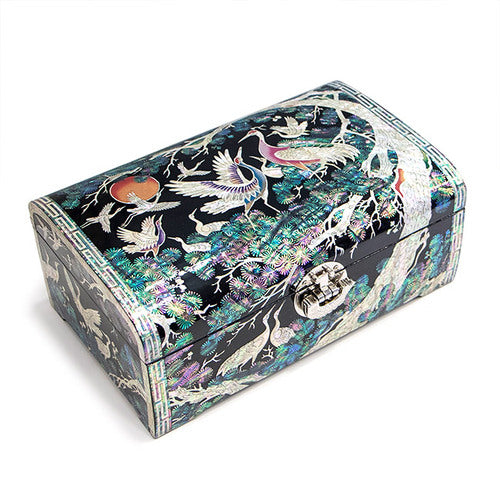 Crane & Pine 1-Drawer Vanity Jewelry Box (Red)