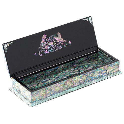 Najeon Chilgi Mother of Pearl Pen & Pencil Holder — Pine & Crane - OF0058