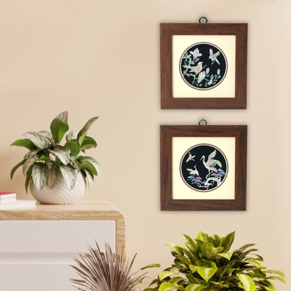 Traditional Najeonchilgi Wall Mounted Mother of Pearl Frame Small (Master Artisan Kim Sang-yun)