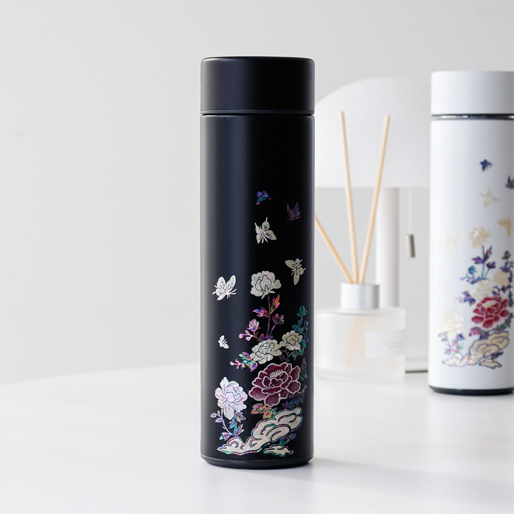 Najeonchilgi Peony Garden Stainless Steel Mother of Pearl Tumbler 500ml