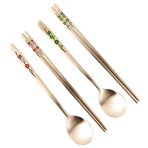 Spoon & Chopstick Set — Plum Blossom - LV0090