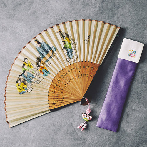 Silk & Ramie Hand Fan - FN0017