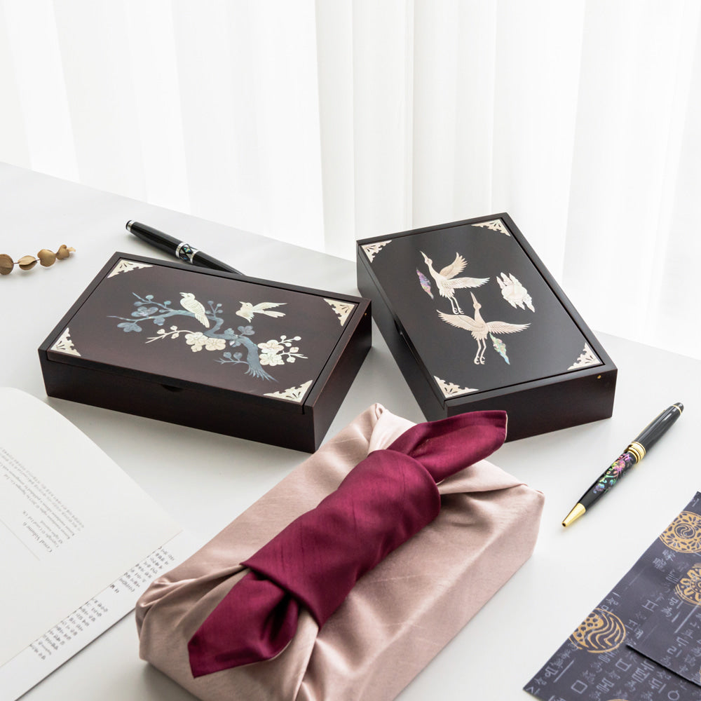 Najeon Chilgi Mother of Pearl Document & Memo Box - OF0214