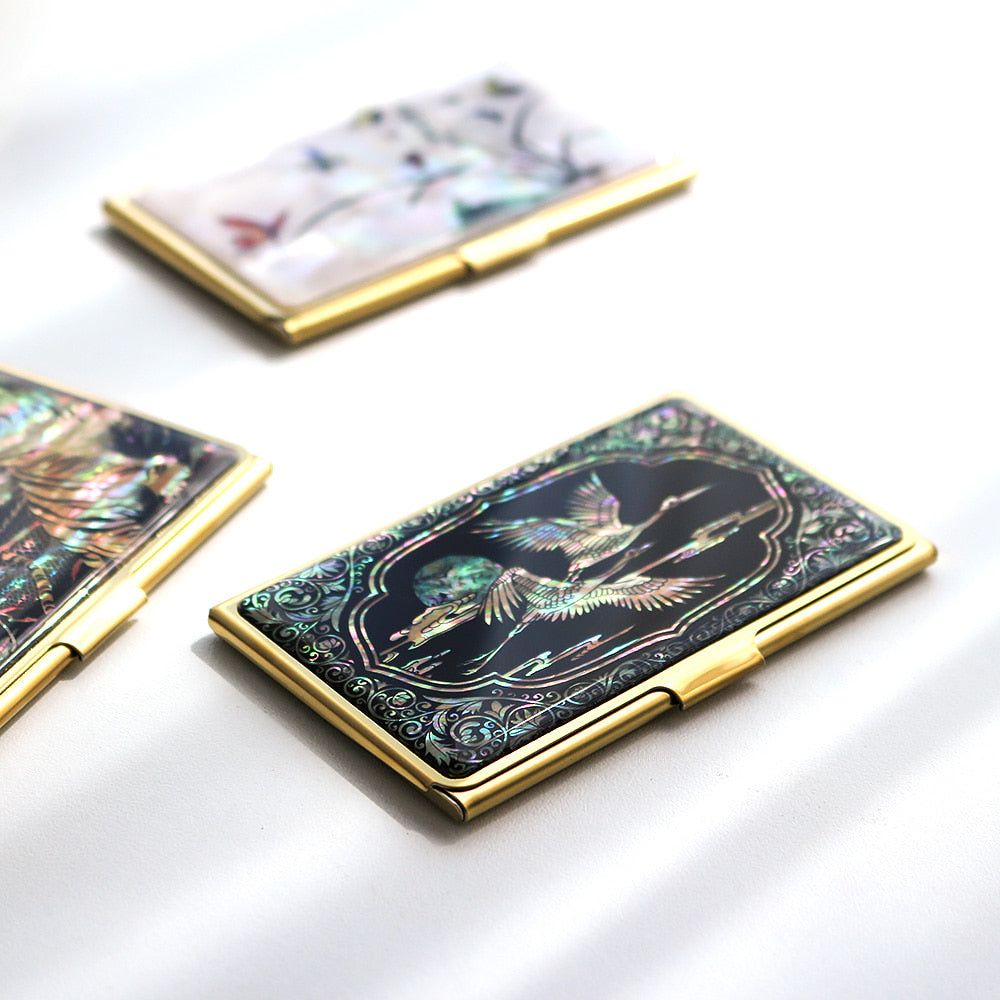 Najeonchilgi Gold Mother of Pearl Business Card Case N