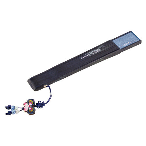 Silk & Ramie Hand Fan (Blue) - FN0027
