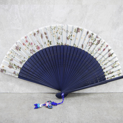 Mini Silk & Ramie Hand Fan - FN0006