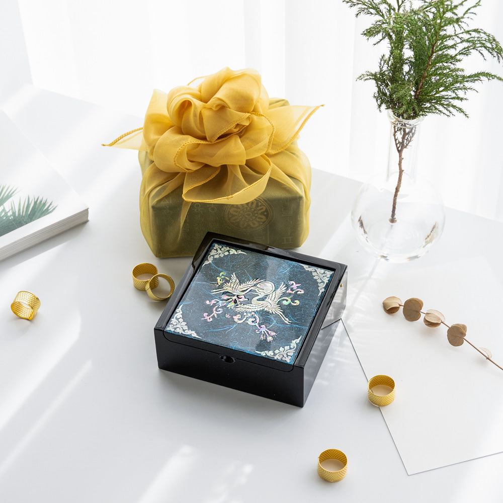 Hanji Mini Ring Storage Mother of Pearl Jewelry Box