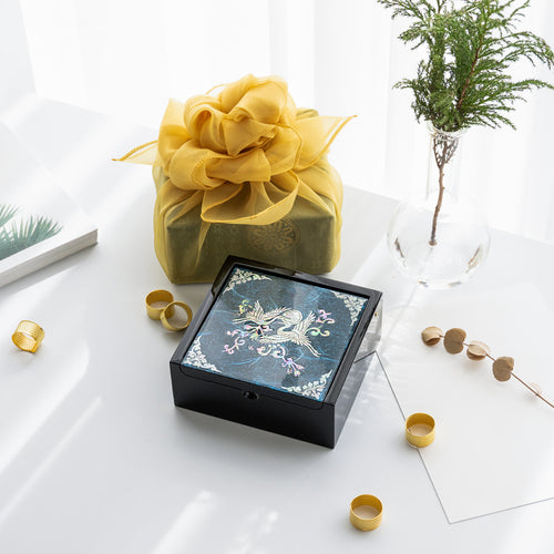 Hanji Mini Ring Storage Mother of Pearl Jewelry Box