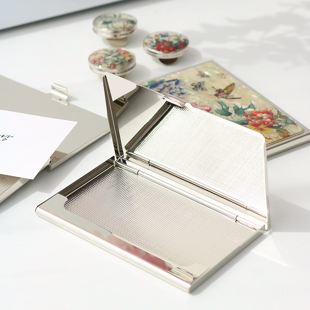 2-Piece Set: Business Card Case Golf Ball Marker K(Flower)