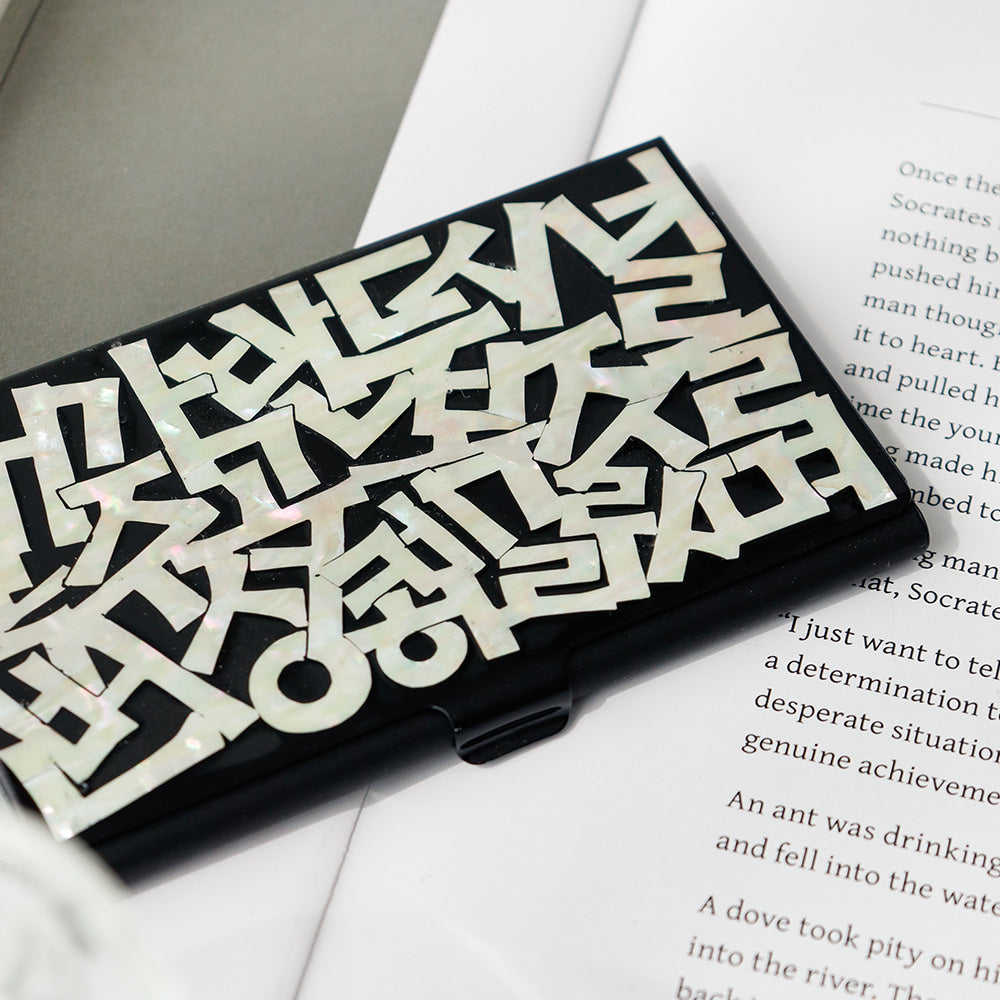 Premium Najeon Black Business Card Case