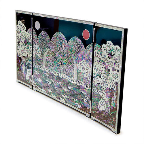 Najeon Chilgi Mother of Pearl Folding Screen by Jang Tae-bok - DE0002