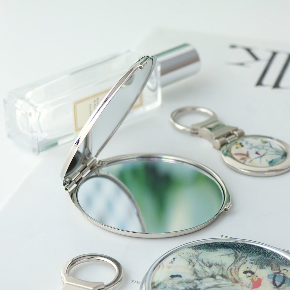 2-Piece Set: Najeon Hand Mirror Keyring Set A