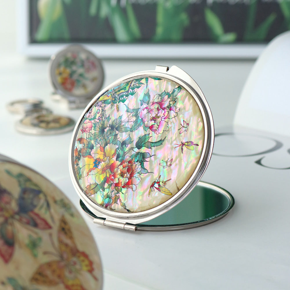 2-Piece Set: Najeon Hand Mirror Keyring Set B