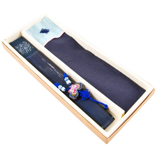 Silk & Ramie Hand Fan — Butterfly - FN0037