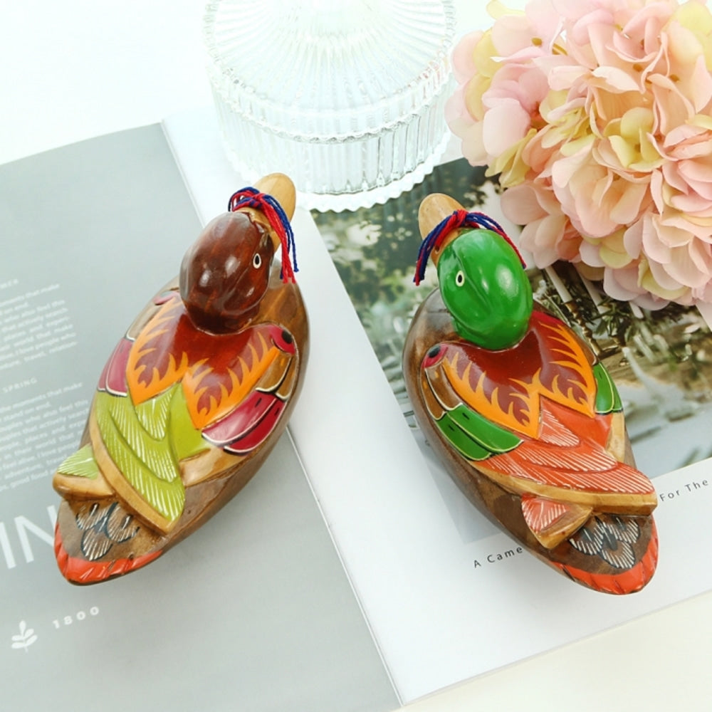Premium Duck Duck Set (Medium) Wood Carved Wedding Box Pyebaek Case