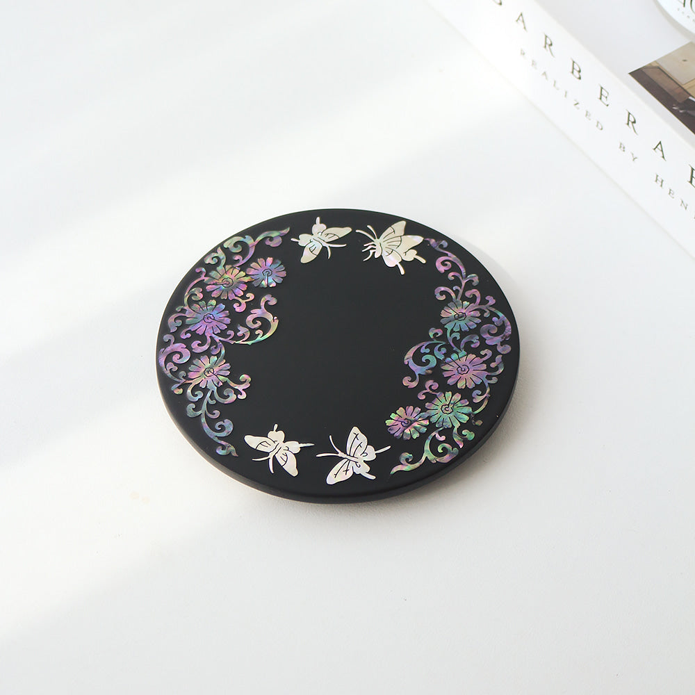Najeonchilgi Round Mother of Pearl Coaster 1p