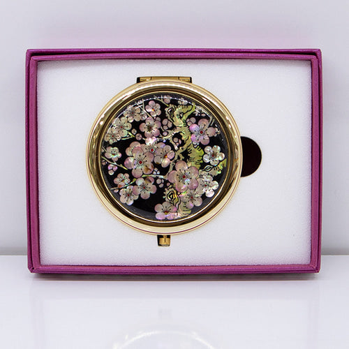 Najeon Chilgi Hand Mirror & Medicine Case — Plum Blossom - LV0007