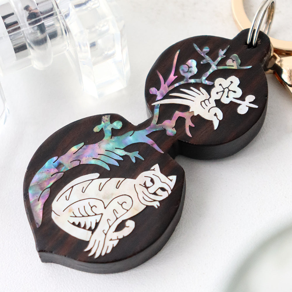Mother of Pearl Keyring &