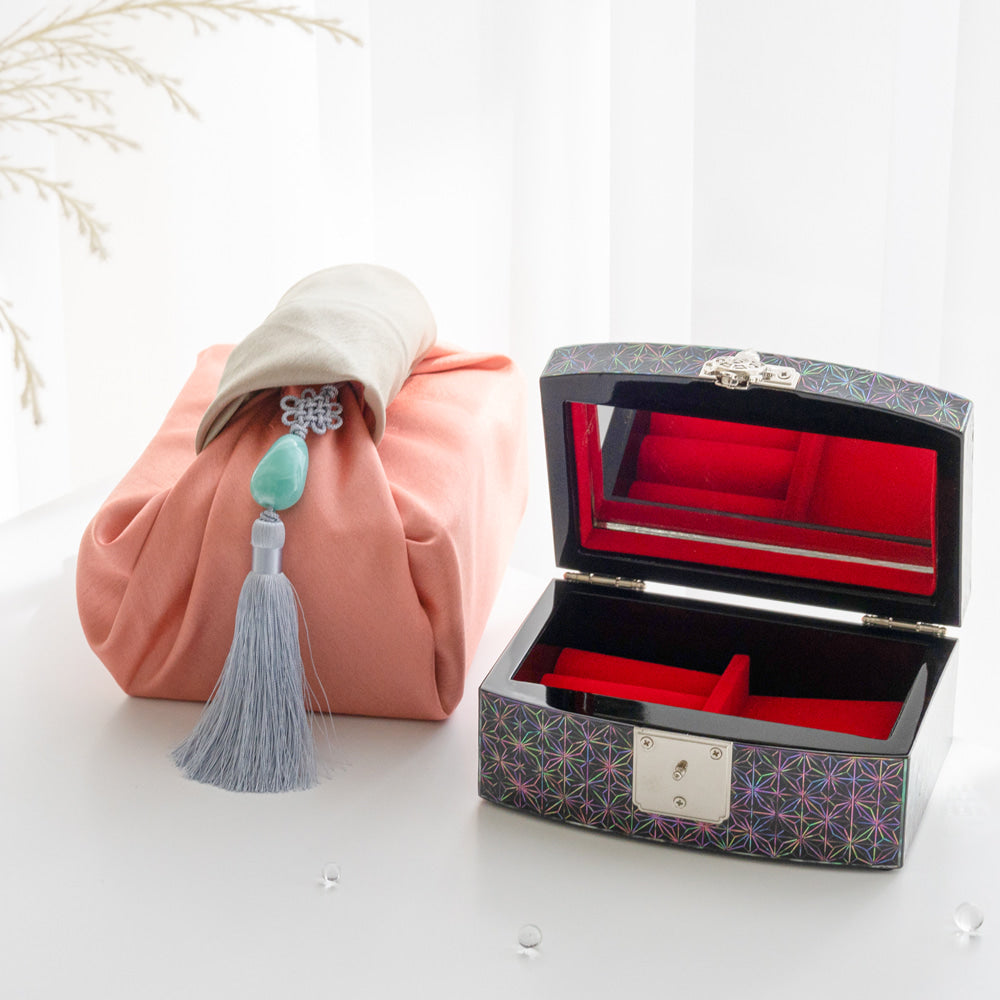 Premium Najeon Kkeun-eum Inlay Traditional Jewelry Box (Master Artisan Jang Tae - Bok) Mother of Pearl Jewelry Box