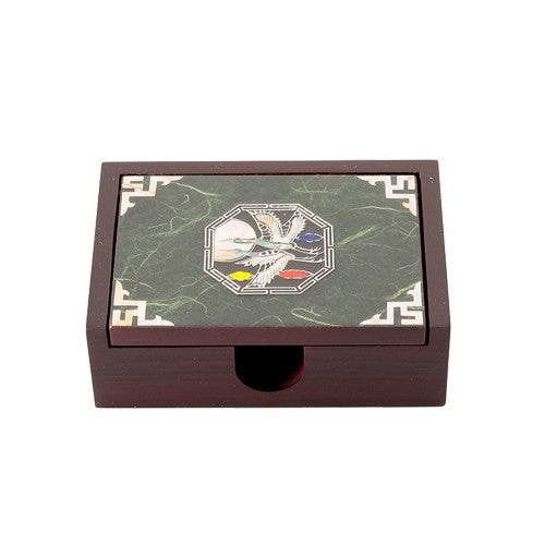 Najeon Chilgi Mother of Pearl Business Card Holder (Green) - OF0021