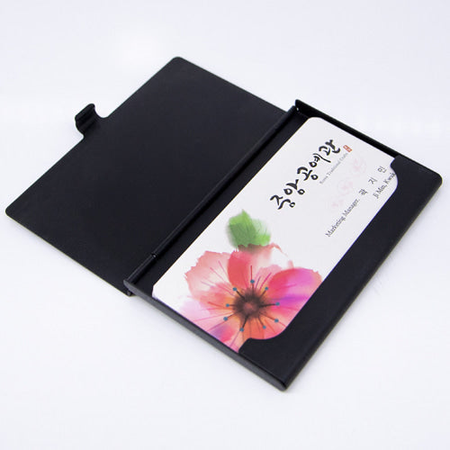 Najeon Chilgi Mother of Pearl Business Card Case — Peony - OF0087