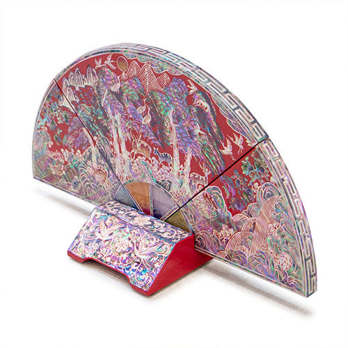 Small Najeon Chilgi Mother of Pearl Folding Screen by 오명호 - DE0009