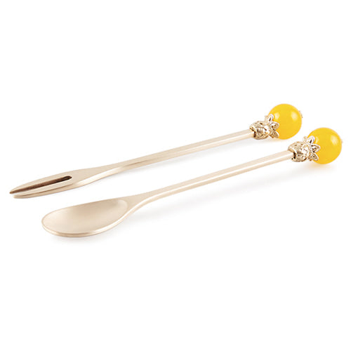 Spoon & Chopstick Set (Yellow) - LV0096
