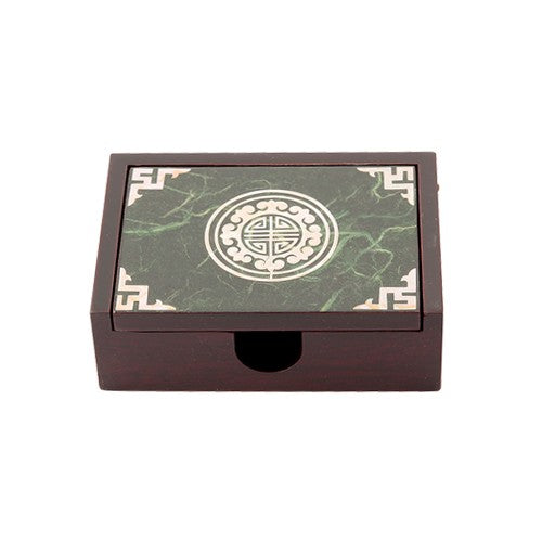 Najeon Chilgi Mother of Pearl Business Card Holder (Green) - OF0019